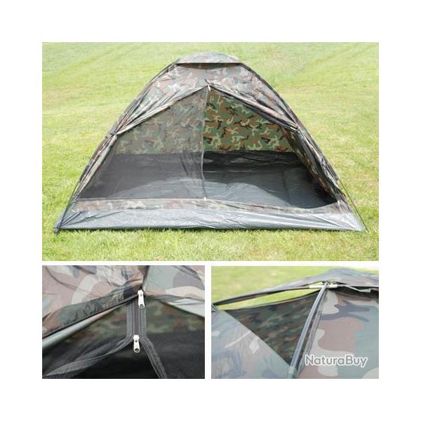 Tente 3 places monod�me camouflage Woodland