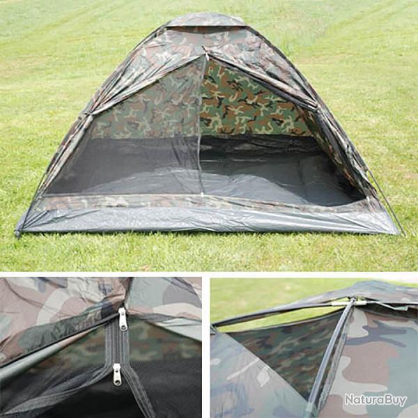 Tente 3 places monod�me camouflage Woodland