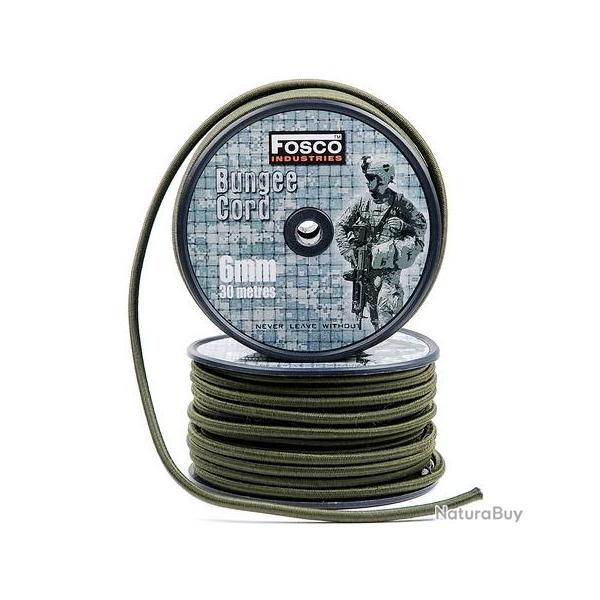 Rouleau de corde 6mm �lastique de 30m