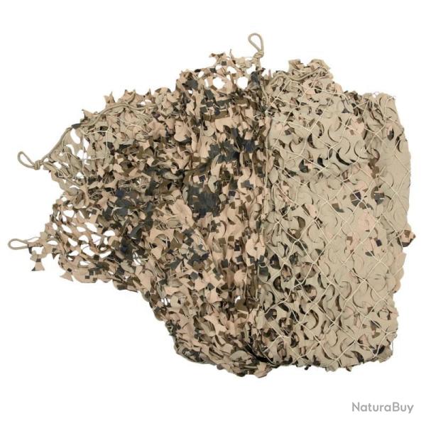 Filet feuillage camouflage avec cordage 6m x 1,8m Camouflage Digital Desert