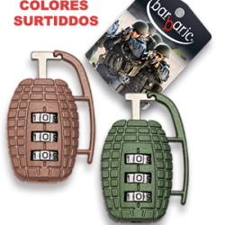 DESTOCKAGE - Cadenas vert en m&eacute;tal. Forme grenade