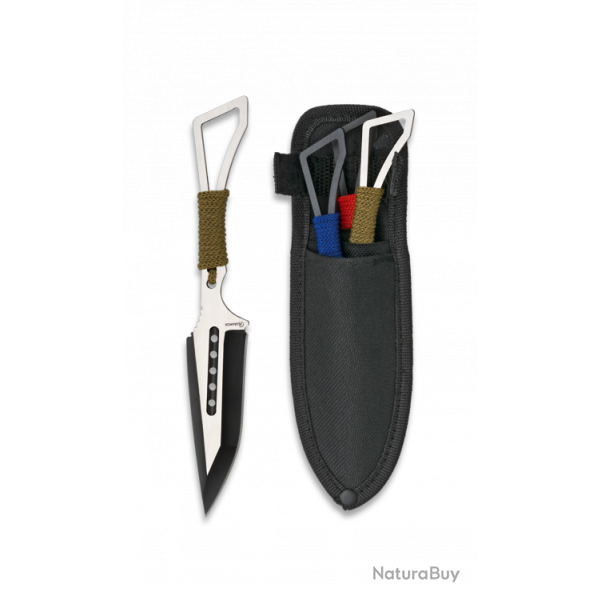 DESTOCKAGE - Set 3 couteaux � lancer Albainox. 17.1