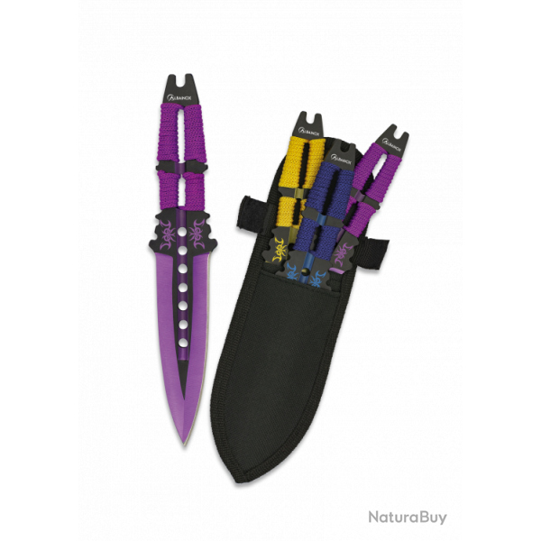 DESTOCKAGE - Set 3 couteaux � lancer Albainox. 18.9
