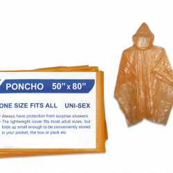DESTOCKAGE - Poncho imperm&eacute;able. Orange