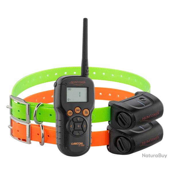 NUM'AXES collier de dressage CANICOM 5.1500 pour 2 CHIENS