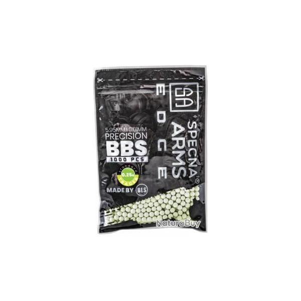 Billes de pr�cision Specna Arms EDGE(TM) Tracer 0.25g - 1000 pcs. - vert