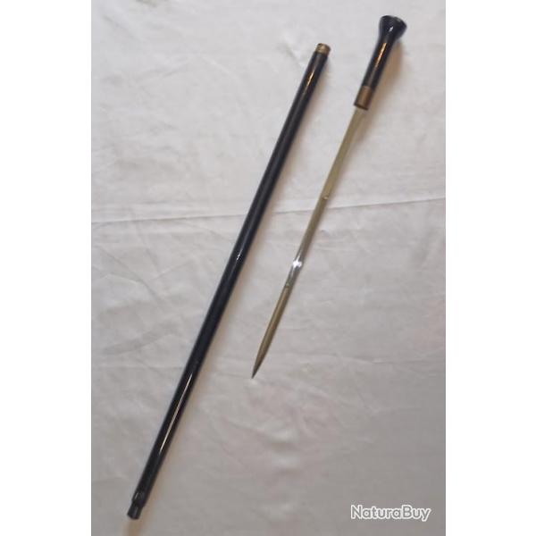 Canne syst�me �p�e dissimul�e bois laqu� d�but XX�me