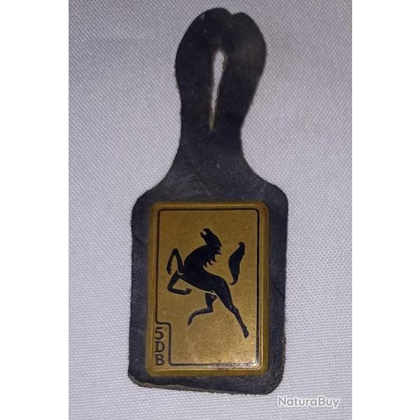 Insigne 5�me Division Blind� avec devise FRANCE D'ABORD 44/45 WW2