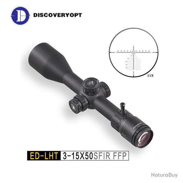 LUNETTE DISCOVERYOPT ED-LHT GEN2 3-15X50SFIR FFP L 1/4 MOA R�ticule Lumineux
