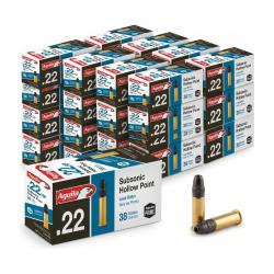 1000 AGUILA 20 boites de 50 CARTOUCHES 22 LR SUBSONIC HOLLOW POINT LIVRAISON OFFERTE