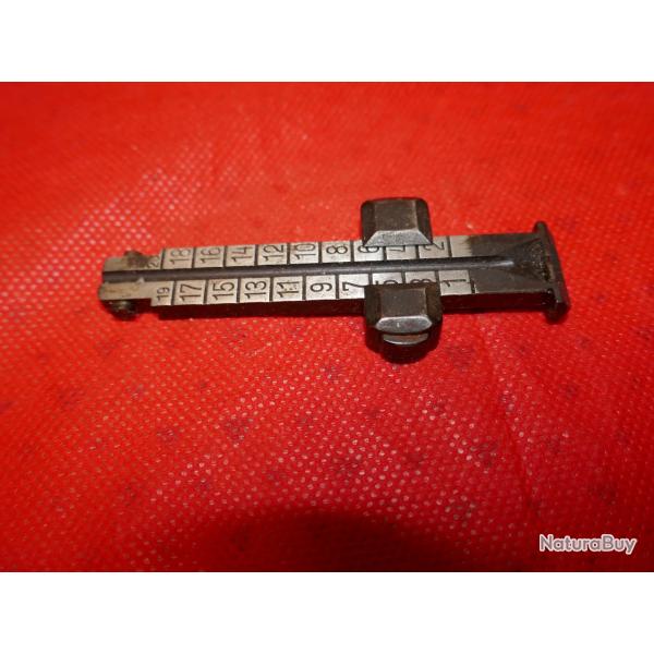 Hausse de MAUSER K98k sans les graduations au  dos