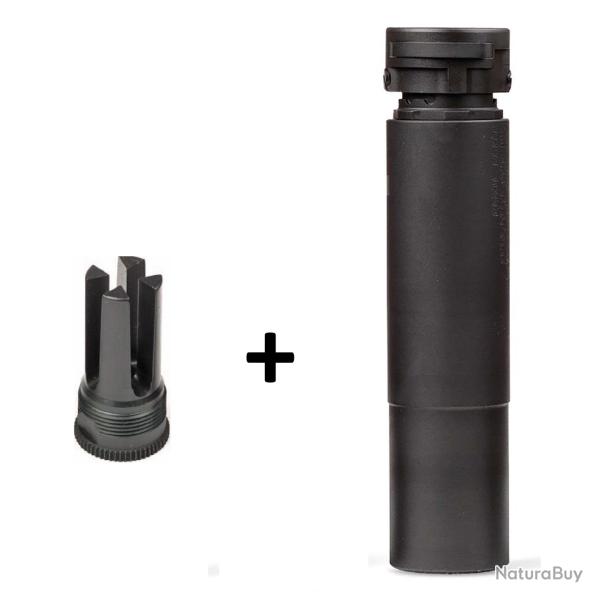 Silencieux Ase Utra Jet-Z CQB-Borelock - 5.56 / 223 + Cache flamme 1/2x28