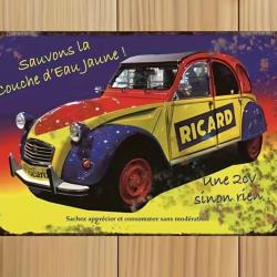 Plaque M&eacute;tallique Alu RICARD