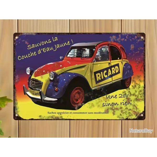 Plaque M�tallique Alu RICARD