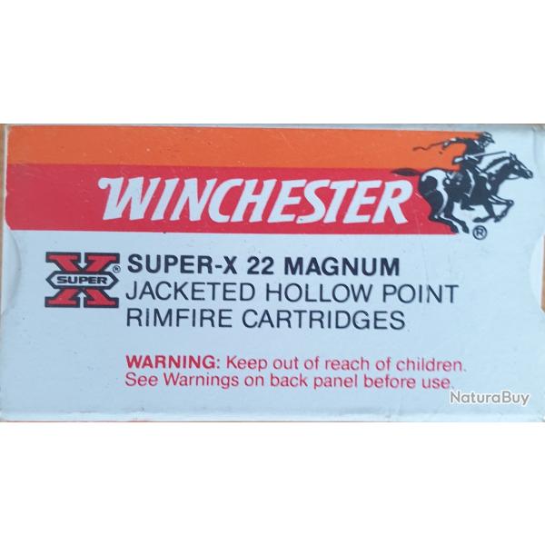Bo�te de 50 cartouches 22LR. Super X Magnum.