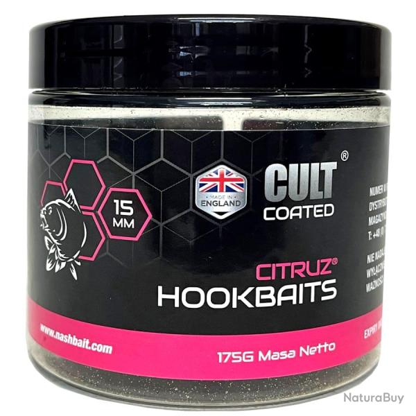 BOUILLETTES NASH CITRUZ CULT COATED HOOKBAITS 20MM