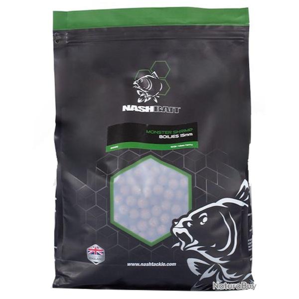 BOUILLETTES NASH MONSTER SHRIMP BOILIES 15MM 1KG