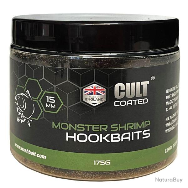 BOUILLETTES NASH MONSTER SHRIMP CULT COATED HOOKBAITS 20MM