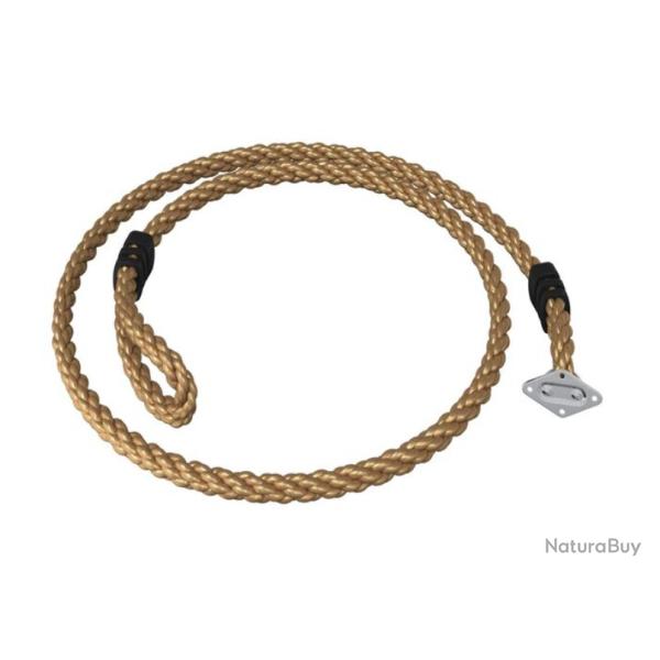 Corde escalade nylon marron �25x305 cm robuste entra�nement