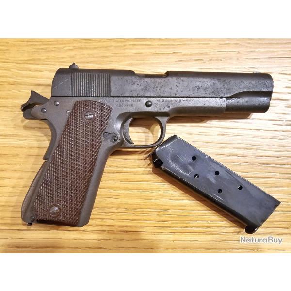 Colt 1911A1 US ARMY de 1942 WWII calibre 45ACP, parfait �tat de fonctionnement, m�canique impeccable