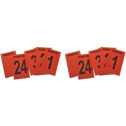 Jeu 24 cartes de poste rouge + 3 neutre