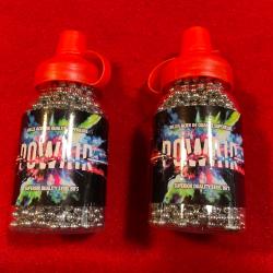 1 LOT DE 2 BOUTEILLES DE 1500 BILLES ACIER (=3000) CALIBRE 4,5 mm POUR PISTOLET R&Eacute;VOLVER ET CARABINE