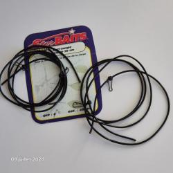 Set de 4 Anti-tangles flexibles Noir 50 cm, Star Baits, Sensas, p&ecirc;che .