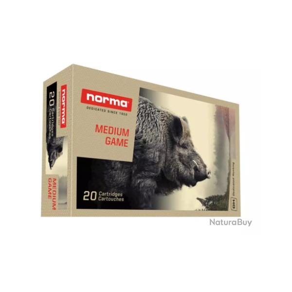 Munitions NORMA cal.9.3x62 ppdc 285gr 18.5g par 20