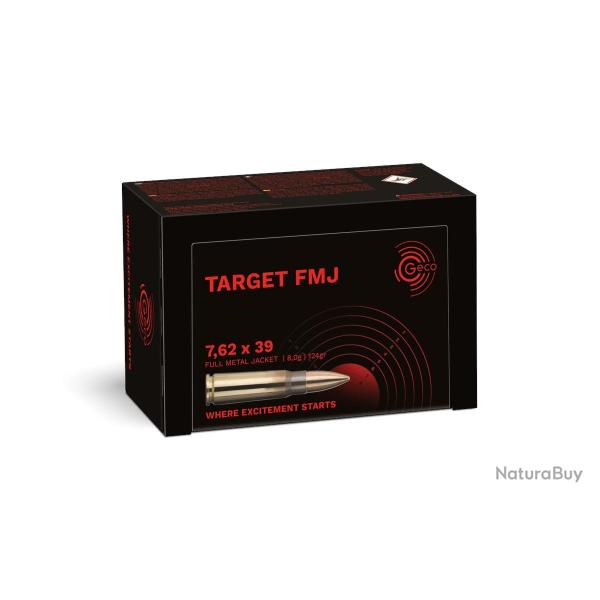 500 munitions GECO 7.62X39 FMJ 124GR