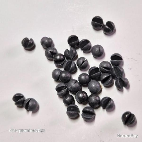 Lot de 19 plombs fendus pour attraper tous les poissons  (poids 10 et 8 g)