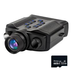 Jumelles Vision Nocturne 5K 60MP Infrarouge 600m &Eacute;cran 4" Zoom 10X Batterie 5000mAh Chasse TF 32Go