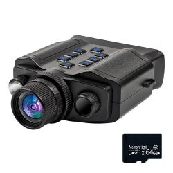 Jumelles Vision Nocturne 5K 60MP Infrarouge 600m &Eacute;cran 4" Zoom 10X Batterie 5000mAh Chasse TF 64Go