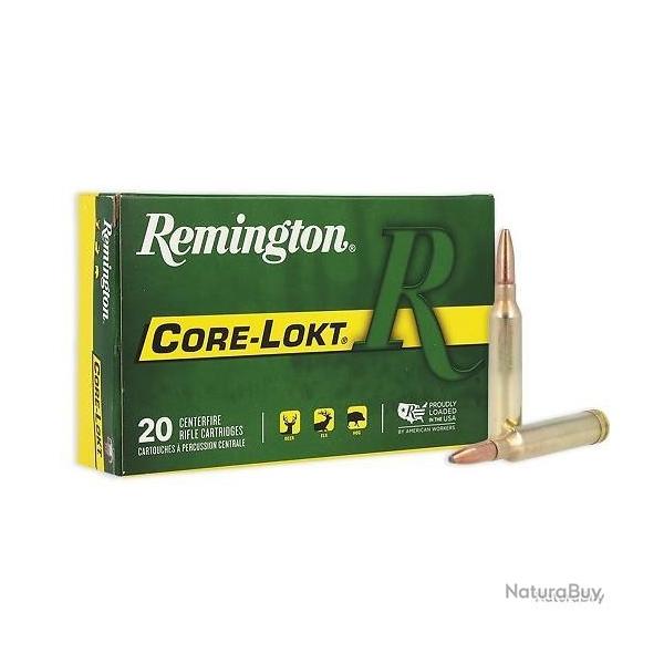 LOT MUNITIONS REMINGTON 7RM CORE LOKT 175GR X20