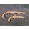 petites annonces chasse p&ecirc;che : 2 pistolet à percussion pour déco - 1 sans prix de réserve !!