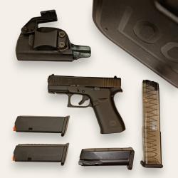 Glock 43X Rail quasi neuf + pack complet avec chargeurs 15 et 19 coups