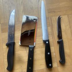 Lot de beaux couteaux de cuisine neuf + un couteau a pain .