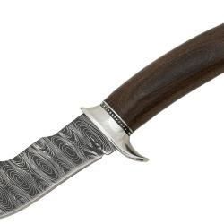 ENCHERE COUTEAU DE CHASSE BOWIE DAMASSE