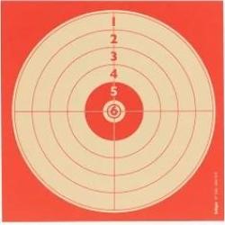 Cibles Januel 10x10 Rouge x100