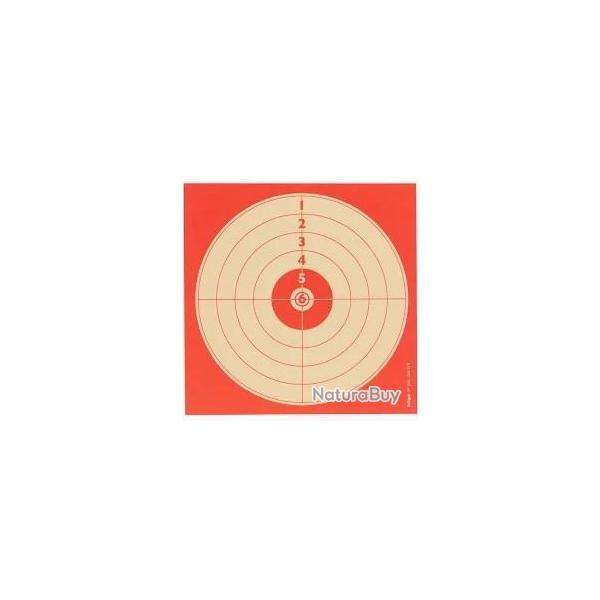 Cibles Januel 10x10 Rouge x100