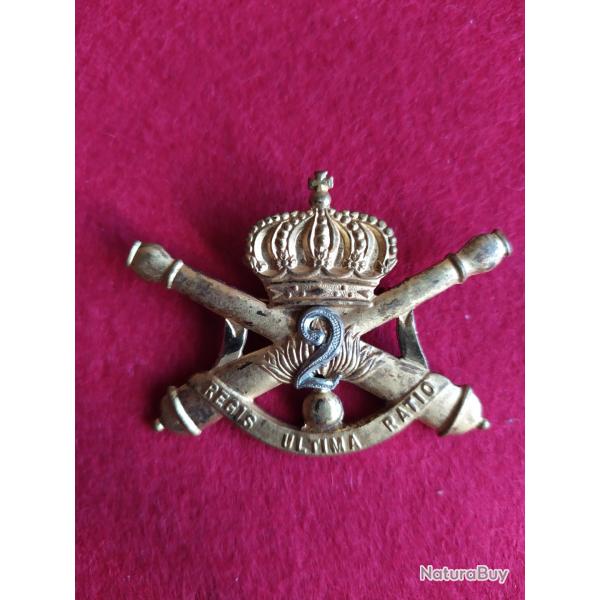 insigne de coiffure d'artillerie belge