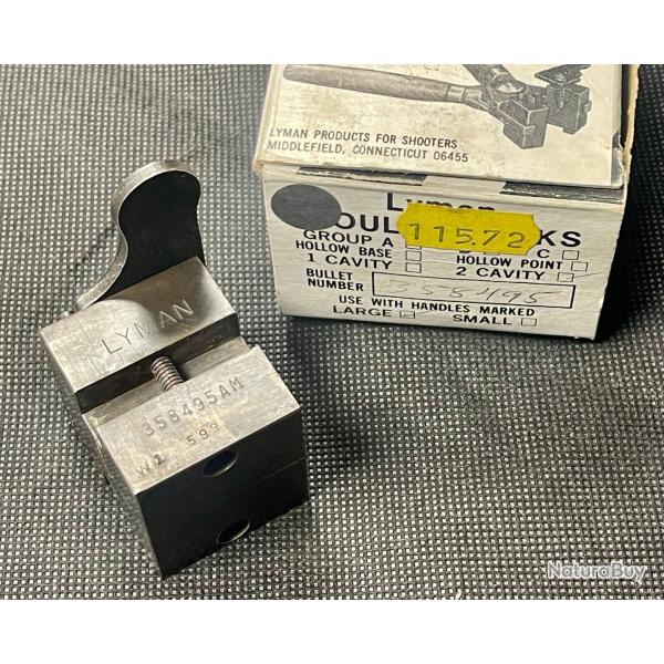 Moule Lyman 358495AM pour 38 357 Wadcutter 148gr