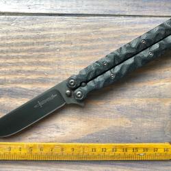 Ancien couteau FOX KNIFE (ITALY)  / MIL-TAC / (BALISONG MAGNET G10) / NEUF