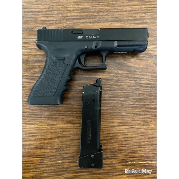 Pistolet Airsoft Glock 17 CO2 ASG 6 mm BB Noir
