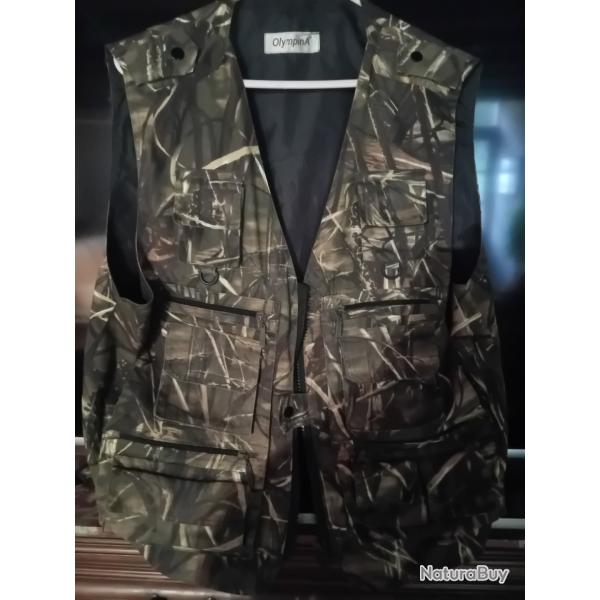 Gilet chasse camo
