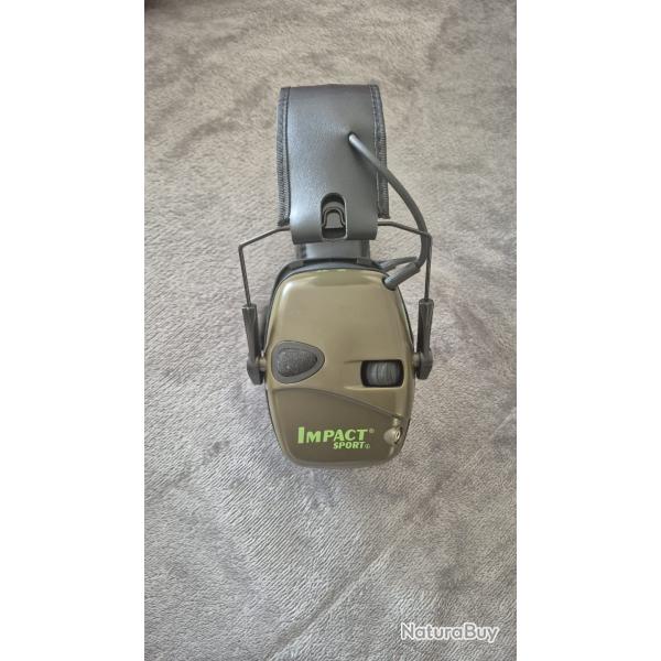 Casque antibruit �lectronique Impact Sport vert