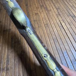PONT&Eacute; DE FUSIL EN LAITON AVEC PLATINE DE PONT&Eacute; ET QUEUE DE D&Eacute;TENTE Et visses