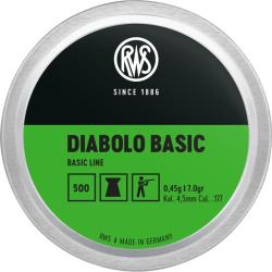 Plombs RWS 4.5mm Diabolo Basic x500
