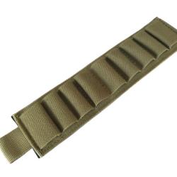 Cartouchi&egrave;re - Kaki - Velcro - 9 Cartouches - Calibre 12/20 - Livraison Gratuite