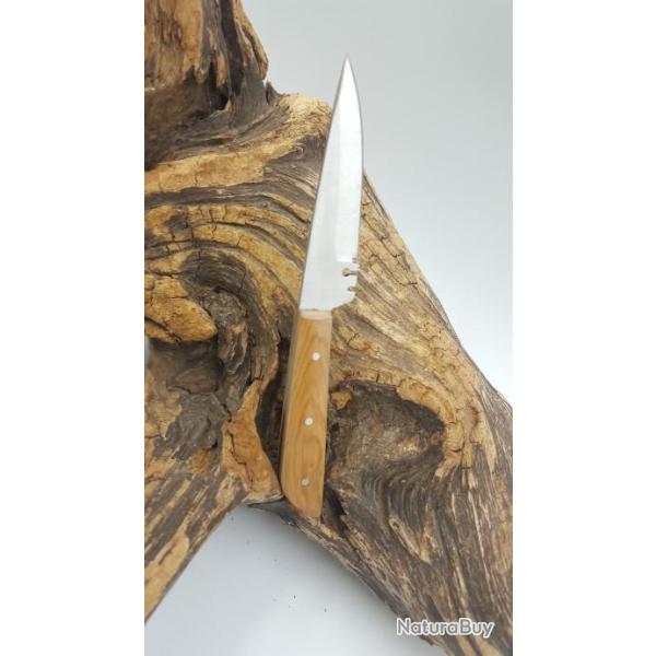 PETIT Couteaux fixe  Couteau M�di�val avec �tui en cuir MANCHE OLIVIER M1