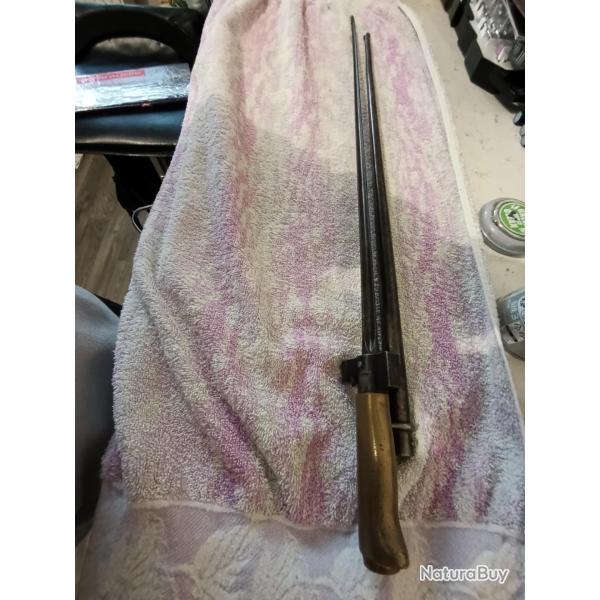 Ba�onnette fran�aise LEBEL 1886 65 cm tr�s bon �tat